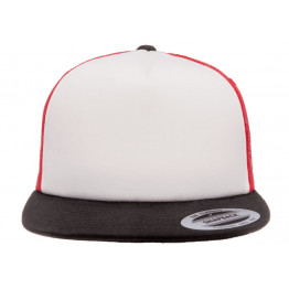 Кепка FlexFit 6005FW NO FOAM Trucker Black/White/Red
